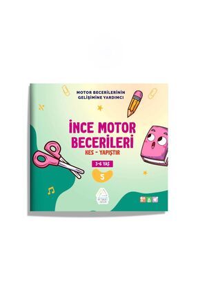 İnce Motor Becerileri - Kes - Boya - Yapıştır (etkinlik kitabı)