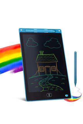 Çocuk Yazı Tahtası Renkli e-Yazı Tahtası Digital Yazı Tahtası Çizim Tableti 10.5 Inç Ekranlı Mavi