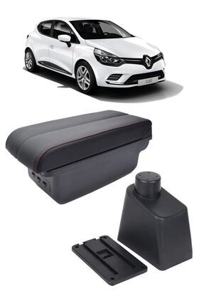 Renault Clio 4 2011-2017 Delmesiz Vidasız Kol Dayama Kolçak Siyah Dikişli