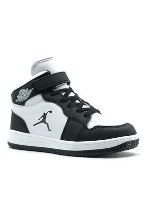 Cool Jordan Glaxy Uzun Pekin Boğazlı Çocuk Spor Ayakkabı Beyaz-siyah