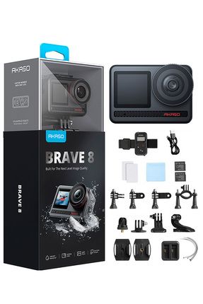 Brave 8 8k Aksiyon Kamera Ve Süper Aksesuar Seti ( Türkiye 2 Yıl Garantili)