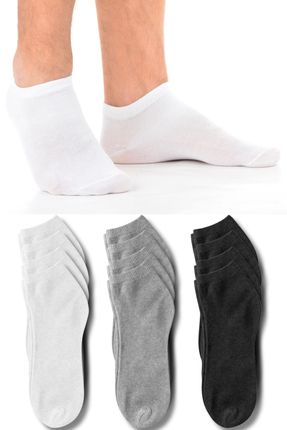12'lı Erkek Çok Renkli Patik Çorap