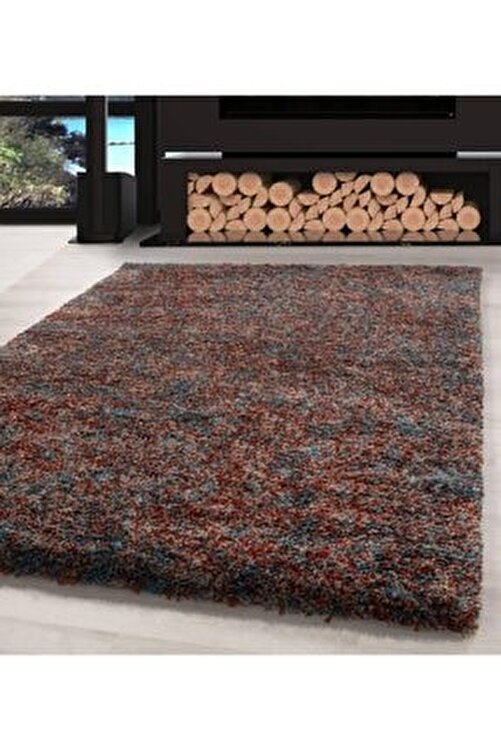 ayyildiz shaggy hali 30 mm yuksek havli karma renkli turuncu bej turkuaz fiyati yorumlari trendyol