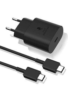 Samsung Galaxy S21/S22/S23/24/S24 Plus/S24 Ultra Uyumlu Hızlı Şarj 25W USB-C Type-C PD Şarj Cihazı