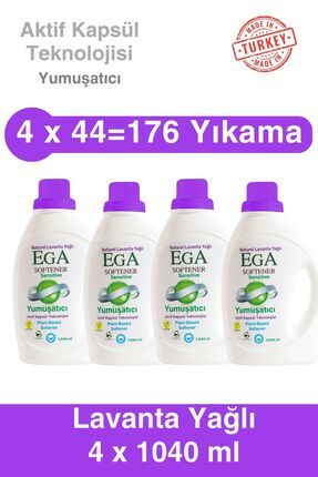 Aktif Kapsül Teknolojili Lavanta Çamaşır Yumuşatıcısı 4 X 1040 ml