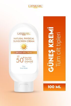 Natural Physıcal Sunscreen Cream Spf50+ 100ml