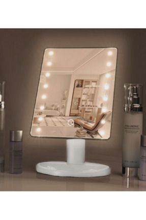 Led Işıklı Makyaj Aynası Dokunmatik Ayna Beyaz Işık