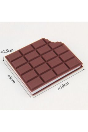 Özel Üretim Lüks Çikolata Şeklinde Çikolata Kokulu Not Defteri 9*10 Cm