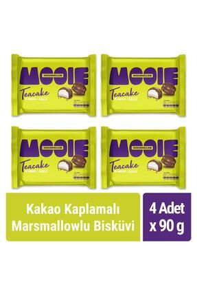 Kakao Kaplamalı Marshmallowlu Bisküvi 90 gr X 4 Adet