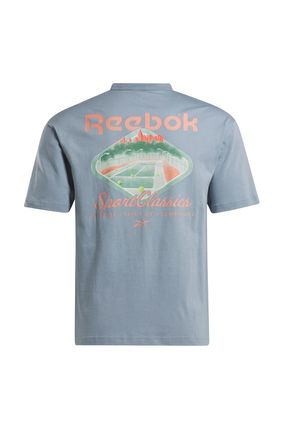 Reebok Mavi Erkek Bisiklet Yaka Normal Kal p T Shirt IU0234 CL COURT SPORT TEE Fiyat Yorumlar Trendyol