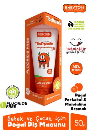 Organik Doğal Portakal & Mandalina Aromalı Diş Macunu