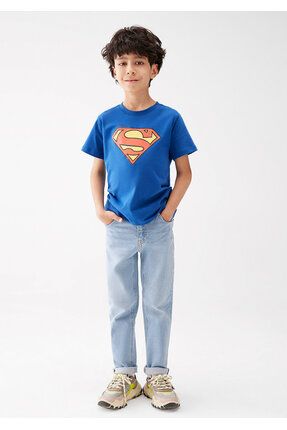 Superman Baskılı Tişört Regular Fit / Normal Kesim 6610099-80956