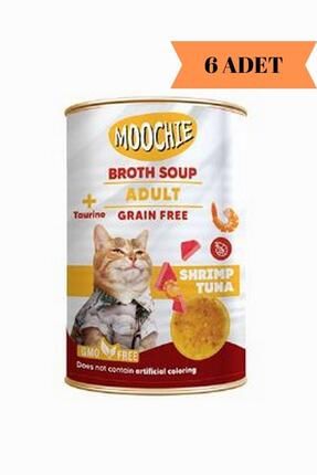 Broths Soup Ton Balıklı Ve Karidesli Tahılsız Yetişkin Kedi Çorbası 135ml X 6 Adet