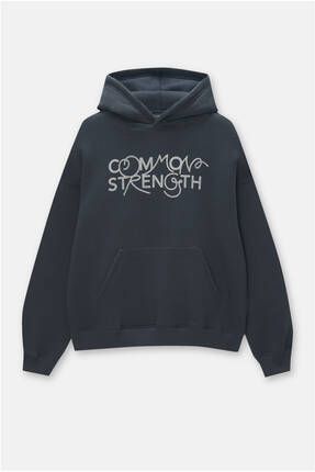 Pull Bear Common Strength floklu bask l kapu onlu sweatshirt Fiyat Yorumlar Trendyol