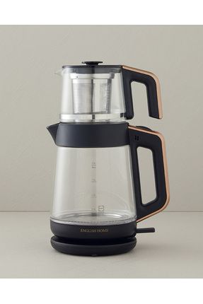 Cmk 6001 Cam Çay Makinesi Ve Kettle Siyah-bakır