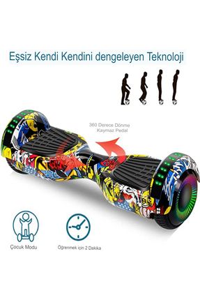 Havana Mavi arjl Denge Scooter Kaykay Hoverboard Desenli Elektirikli scooter Bisikleti Fiyat Yorumlar Trendyol