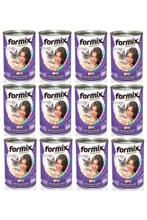 Formix Kısırlaştırılmış Kedi Konserve Somon Etli 400g 12 Li