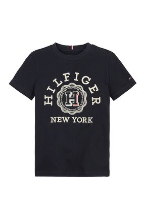 Tommy Hilfiger Bask l Lacivert Erkek T Shirt MONOTYPE ARCH H SEAL TEE S S