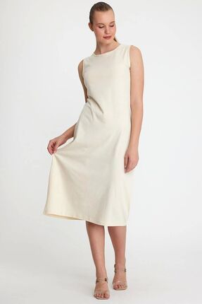 Beyaz Kolsuz Elbise Astarı Içlik Jüpon -ten