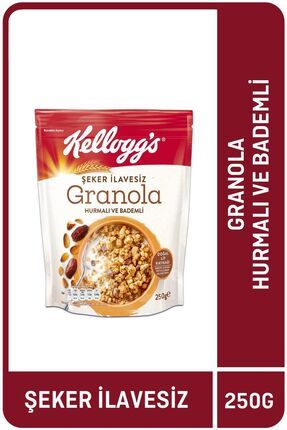 İlave Şekersiz Granola Hurmalı Ve Bademli 250 G ,%43 Yulaf Içerir,lif Kaynağı