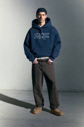 Pull Bear Common Strength floklu bask l kapu onlu sweatshirt Fiyat Yorumlar Trendyol