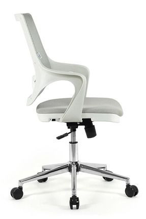 Kontez beyaz kollu çalışma sandalyesi ofis koltuğu gri