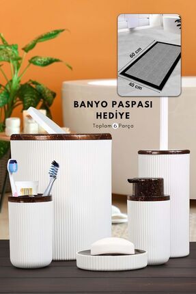 Granit Kaplama 5'li banyo seti,Banyo dekorasyonu için beşli set,Banyo aksesuarları