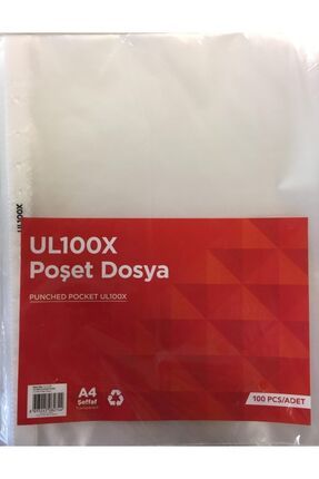 Norex Ul100x Poşet Dosya A4 Şeffaf 100 Lü