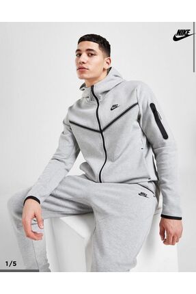 Sportswear Tech Fleece Full-Zip Hoodie Gri Erkek Sweatshirt