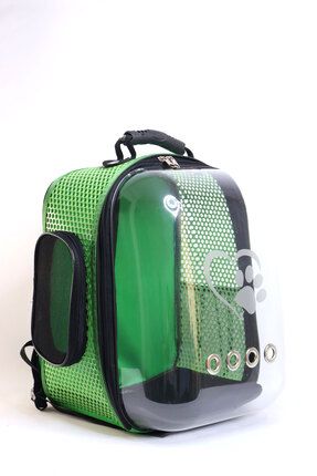 MİGNO Zenith Astronot Model Kedi Köpek Taşıma Çantaları - Yeşil