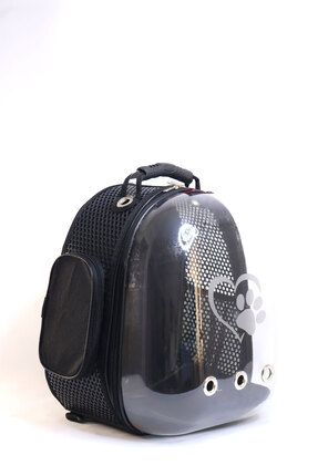 MİGNO Nexus Astronot Model Kedi Köpek Taşıma Çantaları - Siyah