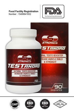 Testandro ( Testo Booster ) Tribulus Terrestris Naturel Testosteron Takviyesi Ginseng 90 Kapsül