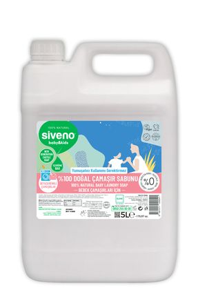 %100 Doğal Bebek Çamaşır Sabunu Kendinden Yumuşatıcılı Bitkisel Deterjan Konsantre Vegan 5000 ml