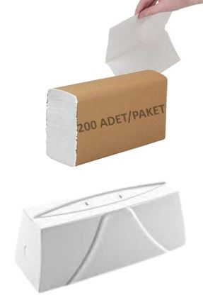 Ev Tipi Masaüstü Taşınabilir Z Katlamalı Havlu Aparatı Kağıt Havluluk 200 Adet Z Peçete masaüzti kağıt havluluk