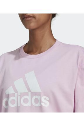 adidas FUTURE ICONS BADGE OF SPORT TEE Kad n Lila Tshirt Relaxed fit Fiyat Yorumlar Trendyol