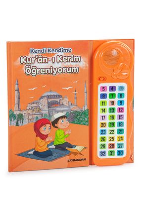 Sesli Elif Ba Kuranı Kerim Öğreten Cihaz Seti Kitaplı Turuncu