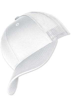 Yazlık Örme Fileli Düz Renk Arkası Ayaralanabilir Şapka Kepler Örme Fileli Şapka Pamuklu Şapka