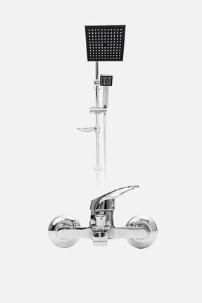 Krom Tepe Yağmurlama Robot Duş Seti Ve Krom Banyo Bataryası Mix-2'li Set