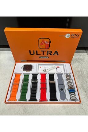 Watch Ultra2 49mm 7 Kordonlu Ios Ve Andrıod Uyumlu Akıllı Saat