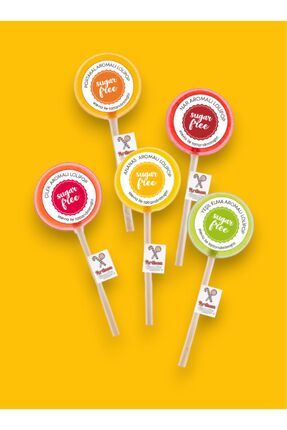 Artisan Keto & Sugar Free & Stevia Lollipop Candy / Keto Dostu & Şekersiz & Stevialı Lolipop 5 Adet