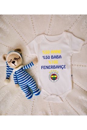 ORGANİK %100 PAMUKLU %50 ANNE %50 BABA BASKILI Bebek Body Çıtçıtlı Badi