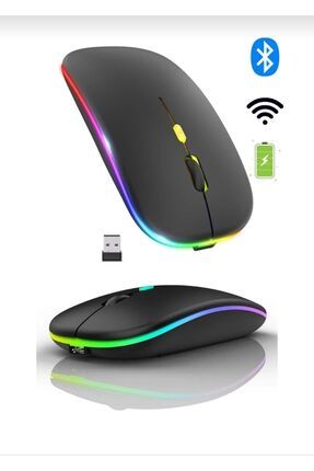 Kablosuz Wireless 4 Tuşlu Rgb Işıklı Sessiz Mouse