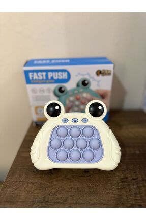 opit Işıklı Oyun Stres Giderici Çocuk Fidget Kabarcık Elektronik Pro Hızlı Quiçk Push (Beyaz Mavi)