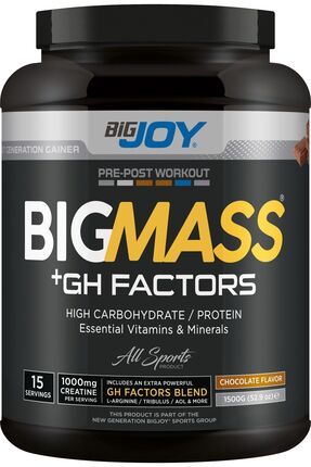Bigmass Gh Factors Mass Gainer 1500gr Çikolatalı Karbonhidrat High Carbonhidrate&protein&vitamins
