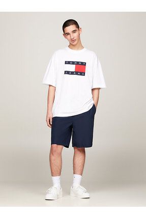 Tommy Hilfiger Erkek Oversize Bayrakl Patenci T Shirt Beyaz Fiyat Yorumlar Trendyol