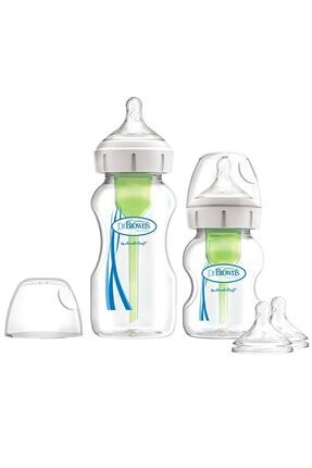 2'li Pp Biberon Seti Gaz Yapmayan Doğal Akış Options+Anti-Colic HappyFeeding 150ml+270ml