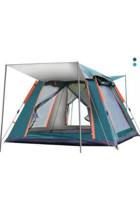 8 Kişilik Kare Çadır Otomatik Kamp Çadırı 240x240x156cm Dayanıklı Piknik Çadır Çantalı Su Geçirmez