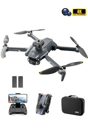 4K Ultra HD Çift Kameralı Taşıma Çantalı Yedek Bataryalı Çarpma Engelleyici GPS Drone 4D V28