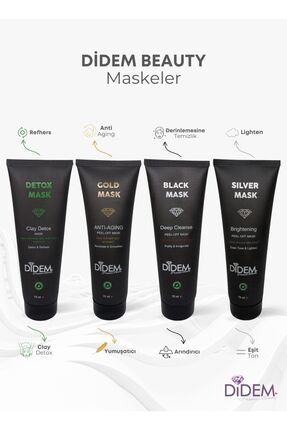 4'lü Maske Seti Gold Mask + Sılver Mask + Detox Mask + Black Mask