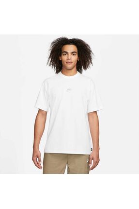 Nike Sportswear Premium Essentials Short Sleeve Oversize Beyaz Erkek T shirt Fiyat Yorumlar Trendyol